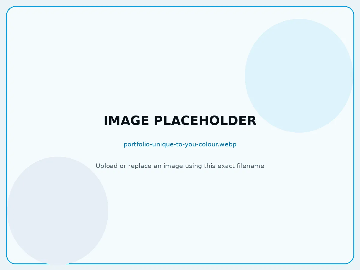 Unique to You Colour website project